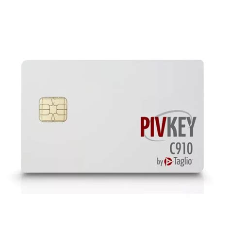 taglio smart card|Taglio PIVKey™ C910 Certificate Based PKI Smart Card.